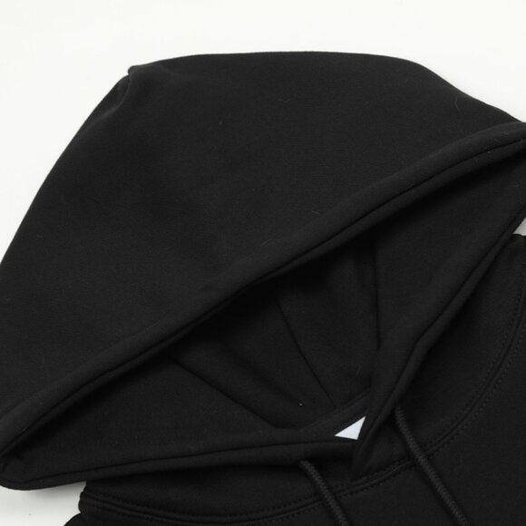 Black Hooded Sweatshirt With Praying Boy Print Acme De La Vie - Picture 3 of 8